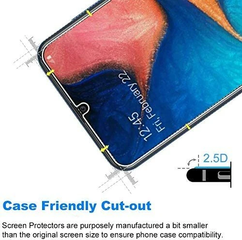 3 Pack Premium Tempered Glass Screen Protector For Samsung Galaxy A20 A30 A50 - Image 2 of 4