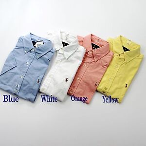 polo ralph lauren oxford short sleeve shirt