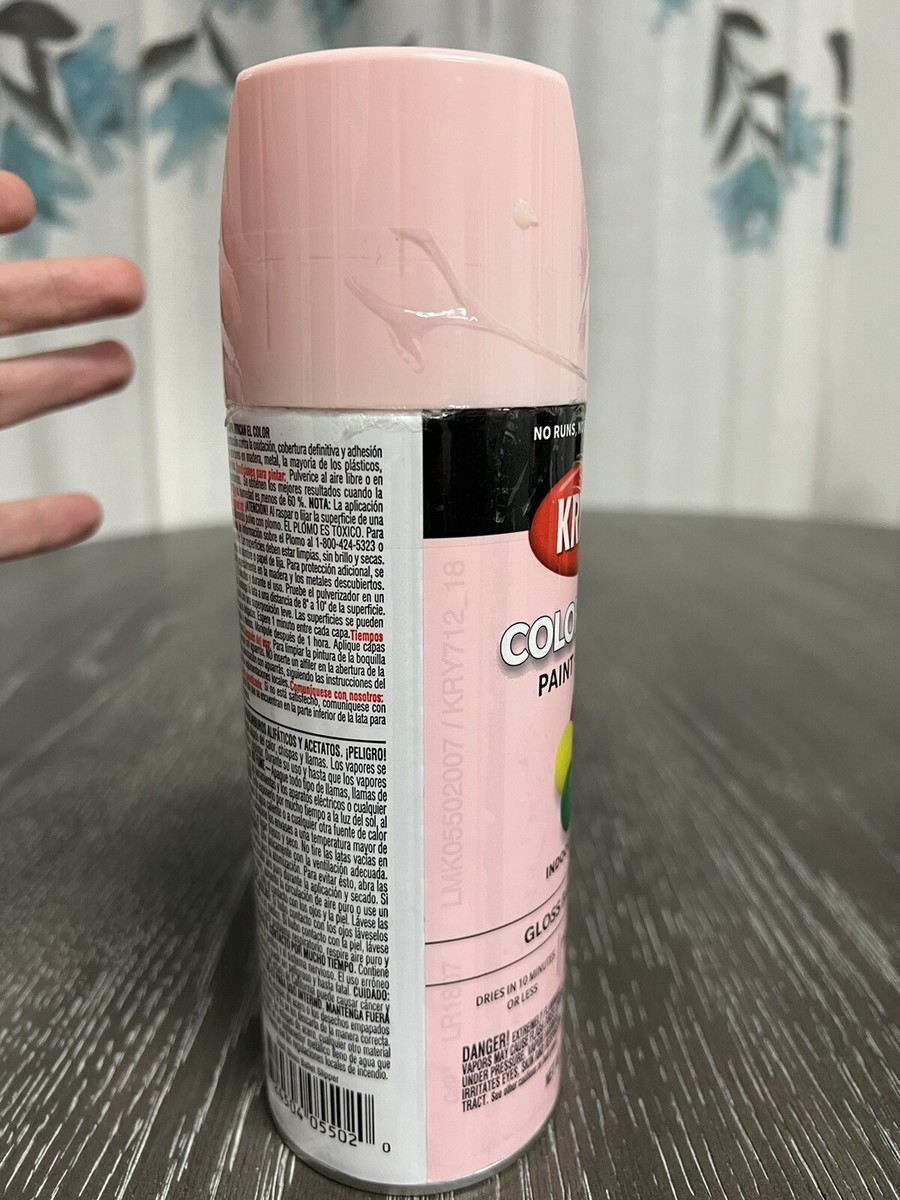 COLORmaxx Spray Paint + Primer, Gloss Ballet Slipper, 12oz., Light