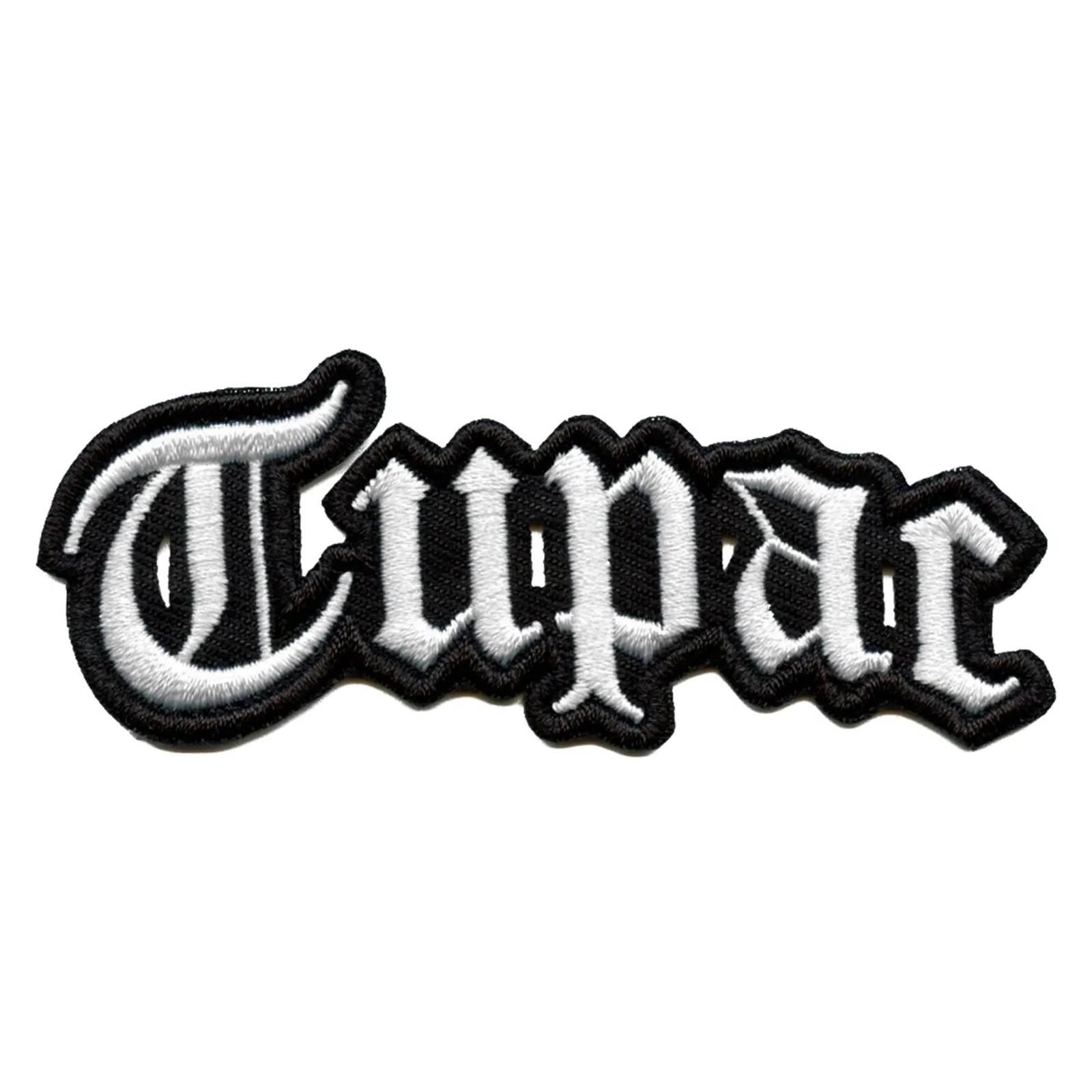 Tupac Shakur Old English Logo Toppa 2pac Ovest Coast Rapper Ricamato Ferro Su