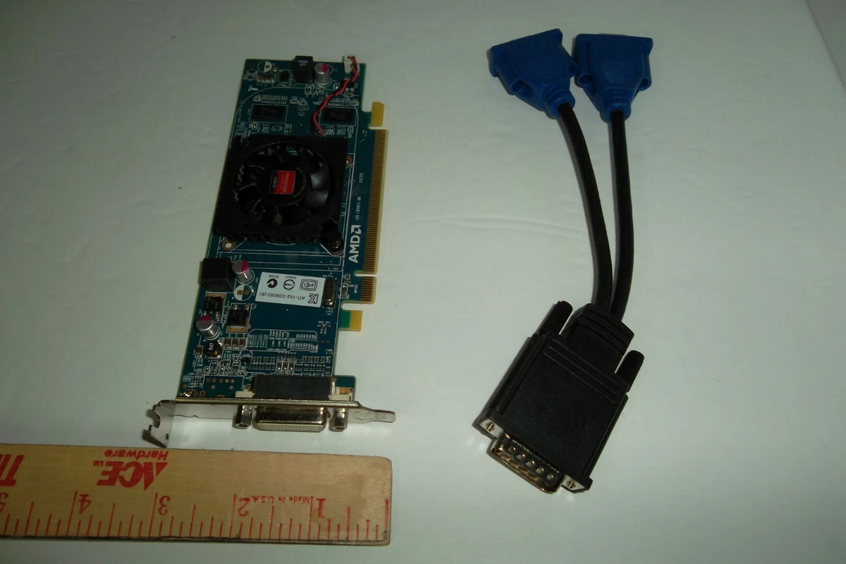 Dell HFKYC AMD Radeon HD 6350 PCIe Graphics Card 512MB VGA Monitor Low Profile