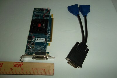 Dell HFKYC AMD Radeon HD 6350 PCIe Graphics Card 512MB VGA Monitor Low Profile