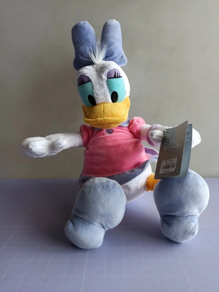 Disney Daisy Duck Medium Soft Toy Mittlere Größe Kuscheltier (33 x 17 x 15cm) - Bild 1 von 4