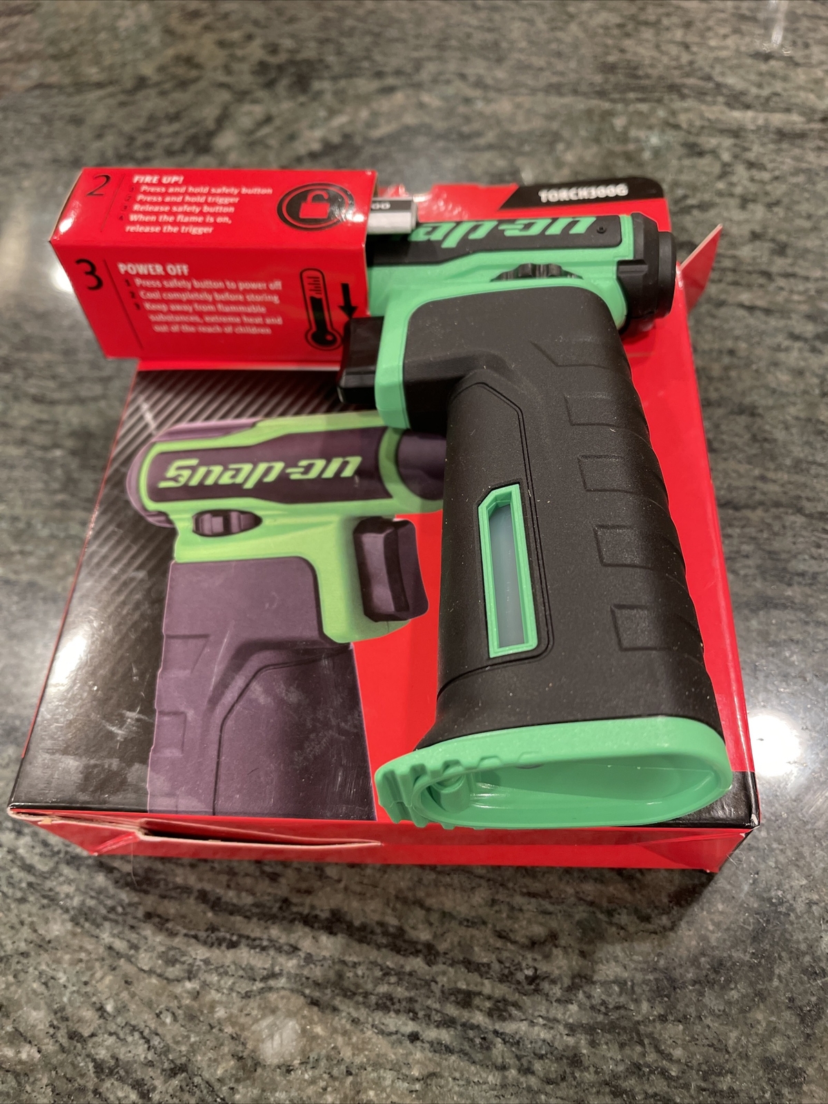 snap on torch300g butane gas torch green UrbanKitchens.co.uk