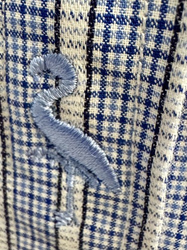 Taylorbyrd Collection Boys Size 12 Long Sleeve Button Up Blue Plaid 100% Cotton
