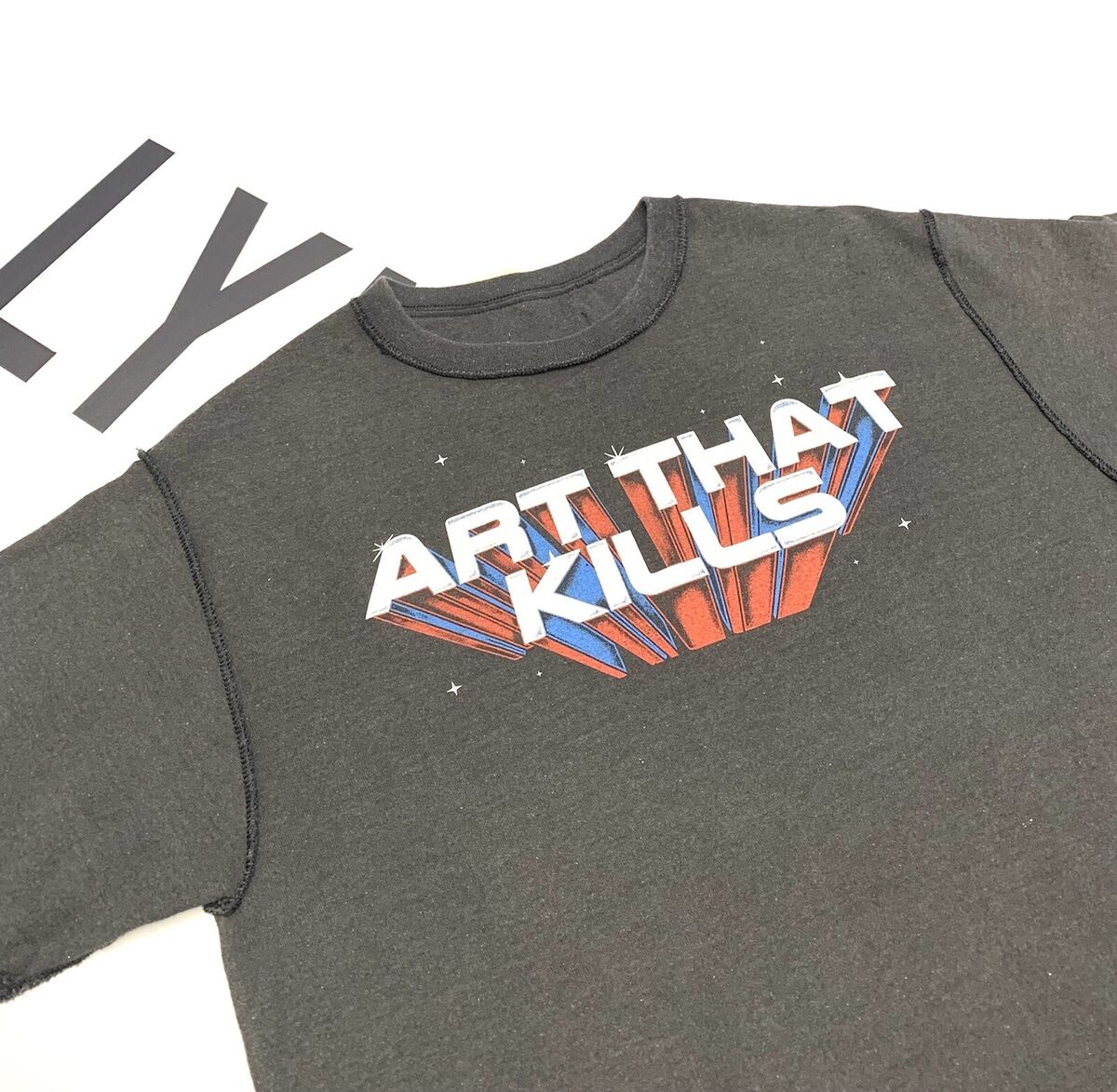 Gallery Dept. ATK Charcoal Black Space Reversible T-Shirt Gallery Dept. ATK Charcoal Black Space Reversible T-Shirt