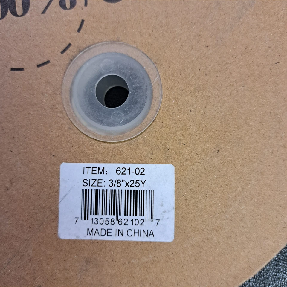 Cinta de sarga natural crema marfil espiga algodón 3/8" ancho 25yds Foto 3 de 3