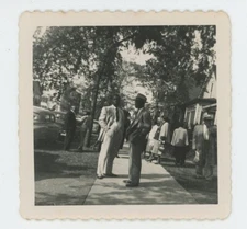 Vintage Photo Duo African American Gents Sidewalk FBH Church Greenville SC 1940s