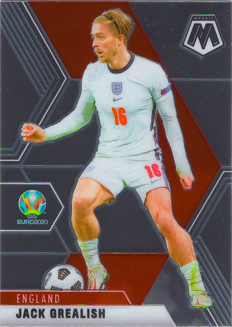 Jack Grealish 2021 Panini Mosaic UEFA Euro 2020 Soccer Card #109