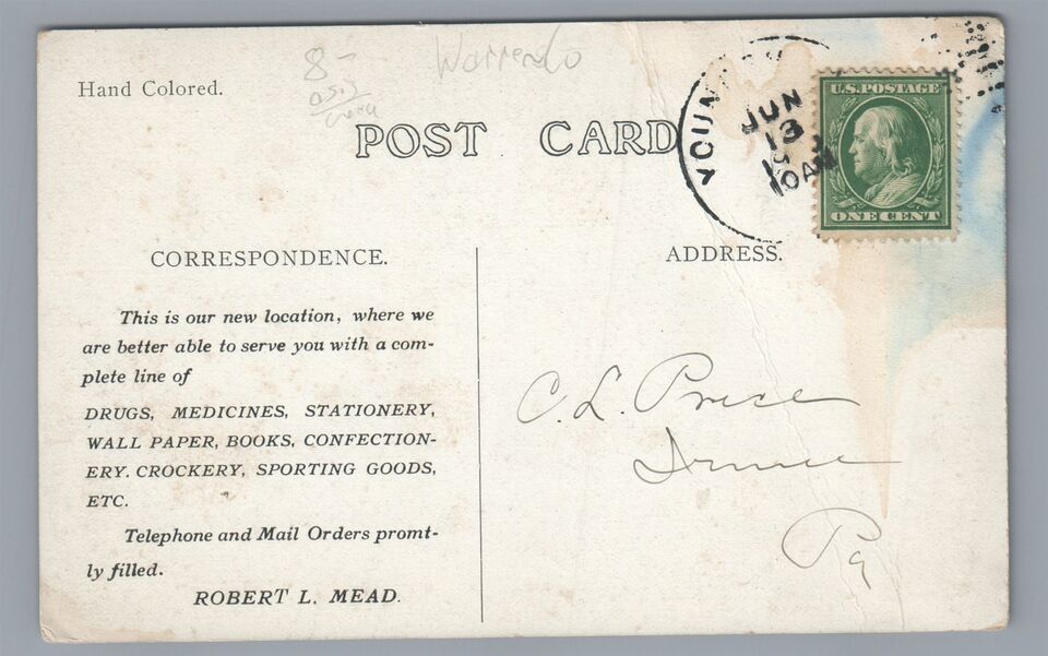 Davis Block Stores YOUNGSVILLE PA Warren County Pennsylvania Postcard