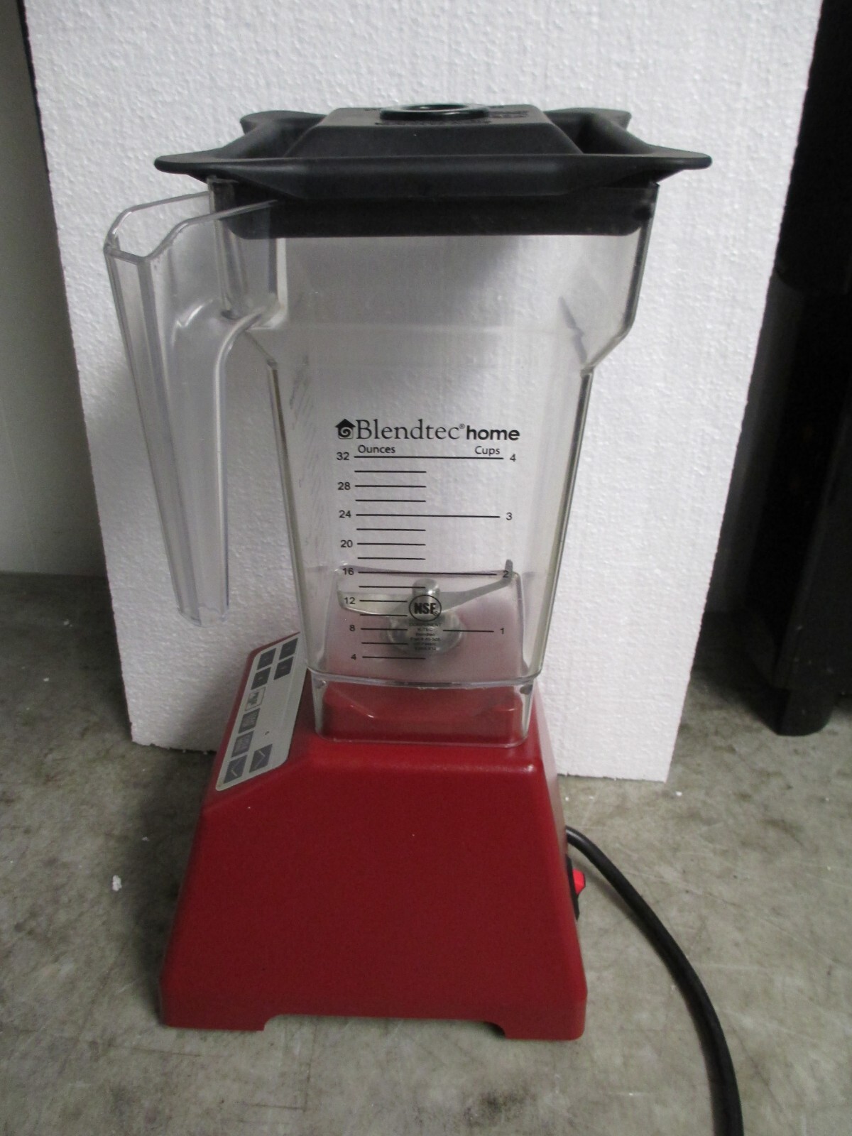 Red Blendtec Total Blender ES3 w Wildside Pitcher And Lid 288 Cycles eBay
