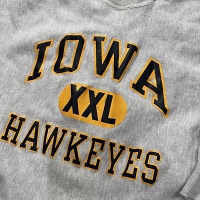Champion Reverse Weave IOWA スウェット Vintage Champion Reverse-Weave IOWA grey White Crewneck Sweatshirt