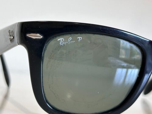 Ray Ban RB 4105 601/58 Square Folding Wayfarer Black Gray Sunglasses 50-22 3P - Picture 8 of 21