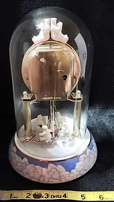 Vintage 2002 Coca Cola Anniversary Polar Bear Dome Clock *READ