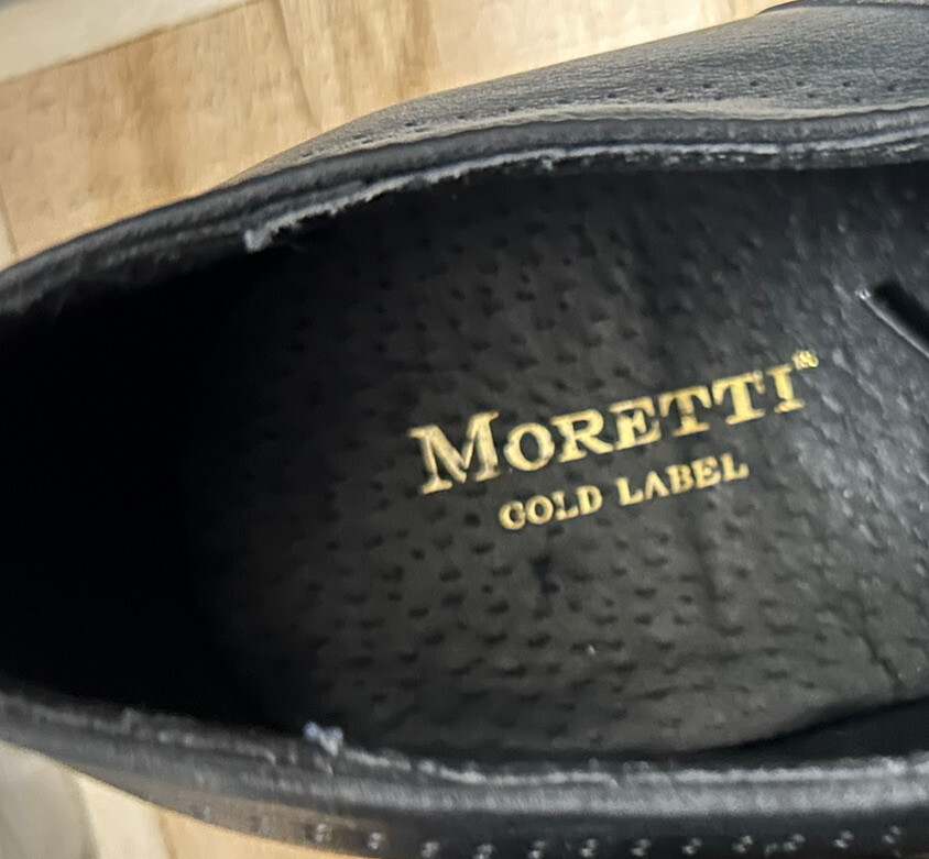 Moretti Gold Label Mens Oxfords Dress Shoes Black Lace Ups Size 10D Moretti Gold Label Mens Oxfords Dress Shoes Black Lace Ups  main image 4