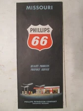 Phillips 66 Road Map of Missouri 1961