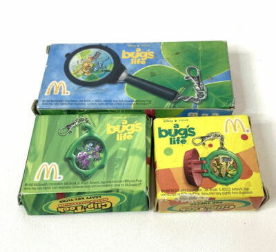 McDonald's & Disney's 1998 A Bugs Life Eye Spy Kit Toys Set of 3 MIP | eBay