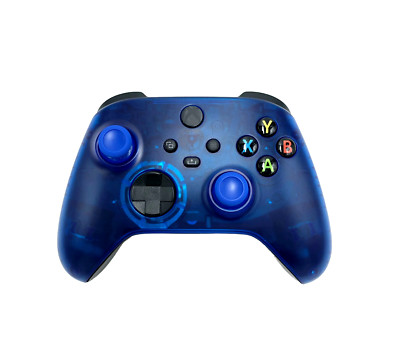Custom Microsoft Xbox Series X / S Controller - Clear Transparent Blue