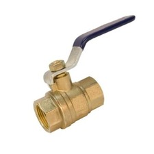 1/4" NPT Brass Ball Valve Female x Female Stainless Steel Handle Full Ported