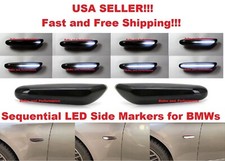 Smoked Lens Dynamic Sequential White Led Side Marker Lights For Bmw 1 3 5 Series Smoked Lens Dynamic Sequential White Led Side Marker Lights For Bmw 1 3 5 Series