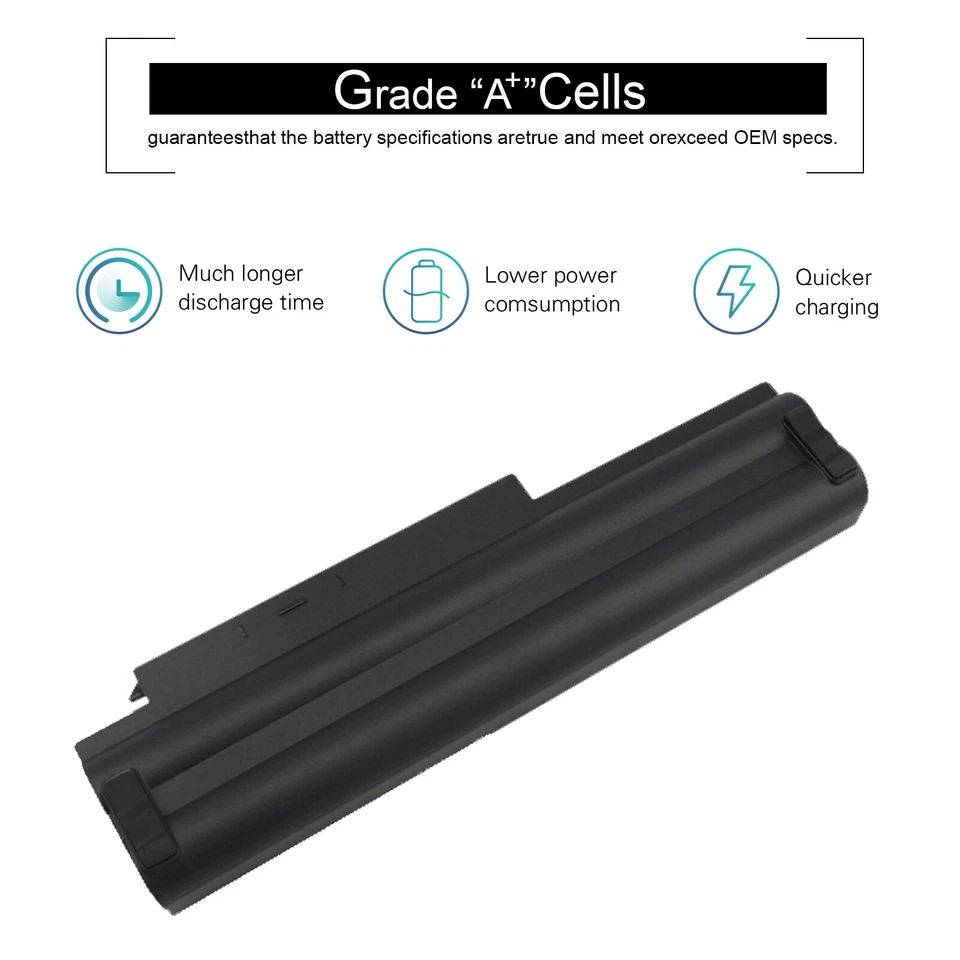 X230 X220 电池 44+ 6 电池 适用于联想 ThinkPad X230i X220i 45N1027 45N102 — 第 4/4 张图片