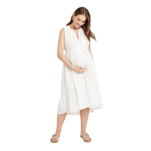 aerie double v henley bodycon maxi dress Ribbed White Sleeveless LG WORN ONCE! Cỡ:L stretchy fabric/Double v neckline fabric 2:MESH Plunging Fit And Flare