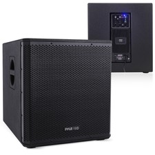 Pyle 18" Subwoofer W/ Custom Metal Grill, Built-in Handles & Pole Mount Socket