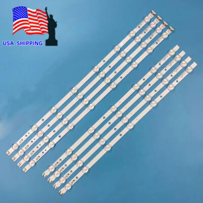 8pcs LED Strips for UN50J6200 BN96-28770A 28771A BN96-35206A 35207A LM41-00001Q