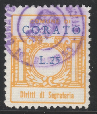 Italy Municipal Brand CORATO Used A29P47F38968