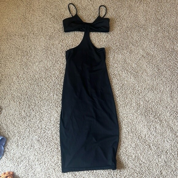 princess polly black cutout bodycon midi dress | eBay