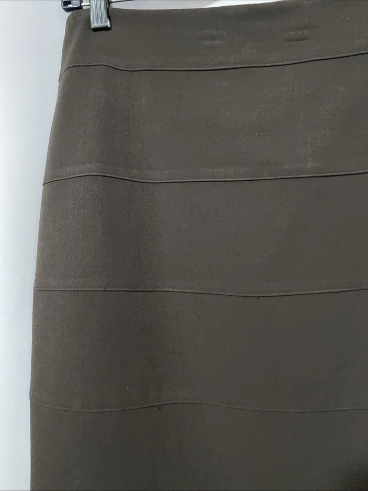 Falda Lápiz THALIAN Marrón Otoño Invierno Abertura Trasera Talla 6 Mezcla Poliéster Forrada Foto 3 de 4