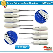 Root Extracting Extraction Kit Dental Luxating Elevators PDL Periotome Luxation