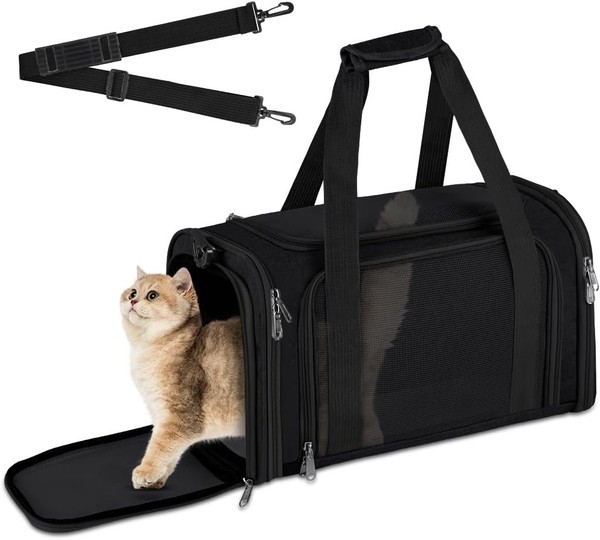 Hundebox Faltbar L40Xb25Xh25 Cm Transportbox FüR Hunde Katzen Auto Flugzeug-image