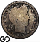 1897-S Barber Quarter *Key Date* San Francisco Issue