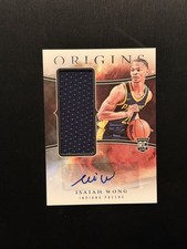 2023-24 Panini Origins - Rookie Jersey Autographs Isaiah Wong #RJA-WON (AU, MEM,