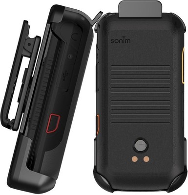 Nakedcellphone Gürtel Clip Holster Case Für Sonim XP3 Plus 5G Schwarz