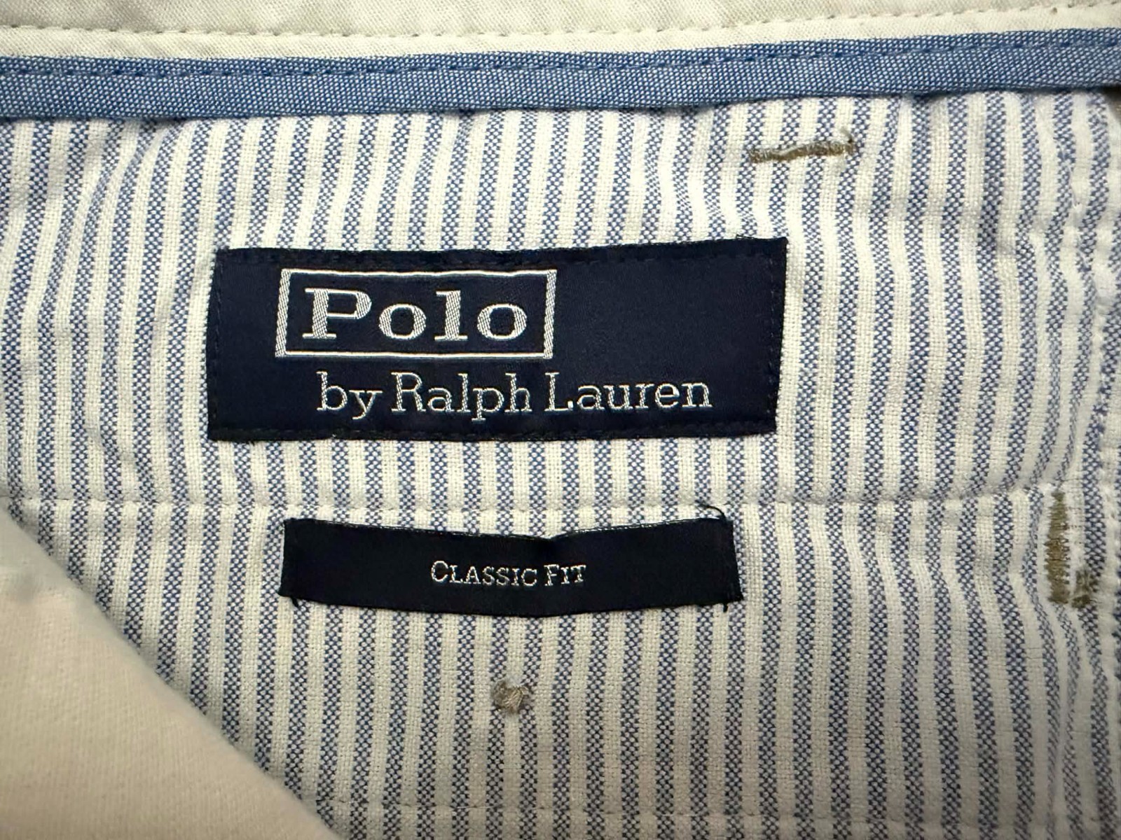 Polo Ralph Lauren Pants Mens 36x32 Beige Chinos Classic Pleated Fit Vintage thumbnail 17