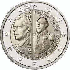 2 Euro Luxembourg 2017 * 200th Anniversary Birth of Grand Duke William III * Unc