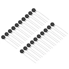 NTC Thermistors Resistors, 20Pcs 10 Ohm NTC 10 D-7 Temperature Sensor