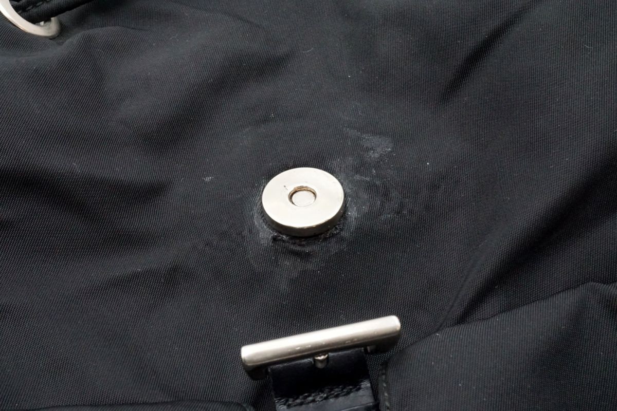 Prada Backpack Bag Rucksack Triangular Logo Plate… - image 6