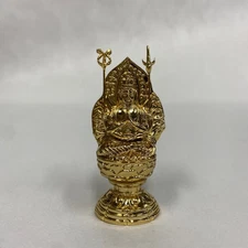 Petit Senju Kannon Bodhisattva 7cm Golden Plated Zinc Statue New