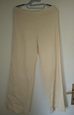 Max Mara 100% Leinen 38 40 M L Sand Vanille Beige