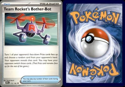 Team Rocket s Bother-Bot 172/182 Pokemon TCG Destined Rivals Uncommon NM