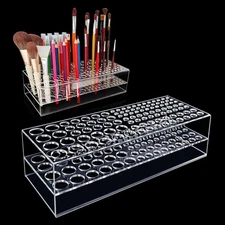 Acrylic Paint Brush Holder 105 Holes Clear Paintbrush Holder Organizer Artist...
