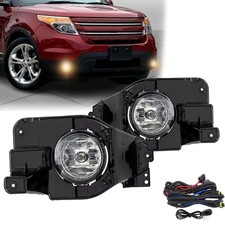 Fog Lights Lamps Assembly For 2013 2014 2015 Ford Explorer Replacement Kit wi...