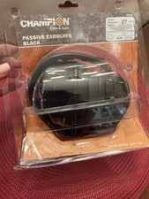 Champion Range and Target Passive Ear Muffs--Black One Size