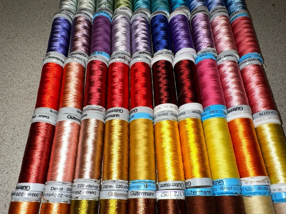 70 Spool Lot Of Gutermann And Sulky Embroidery Thread - Image 4 of 4