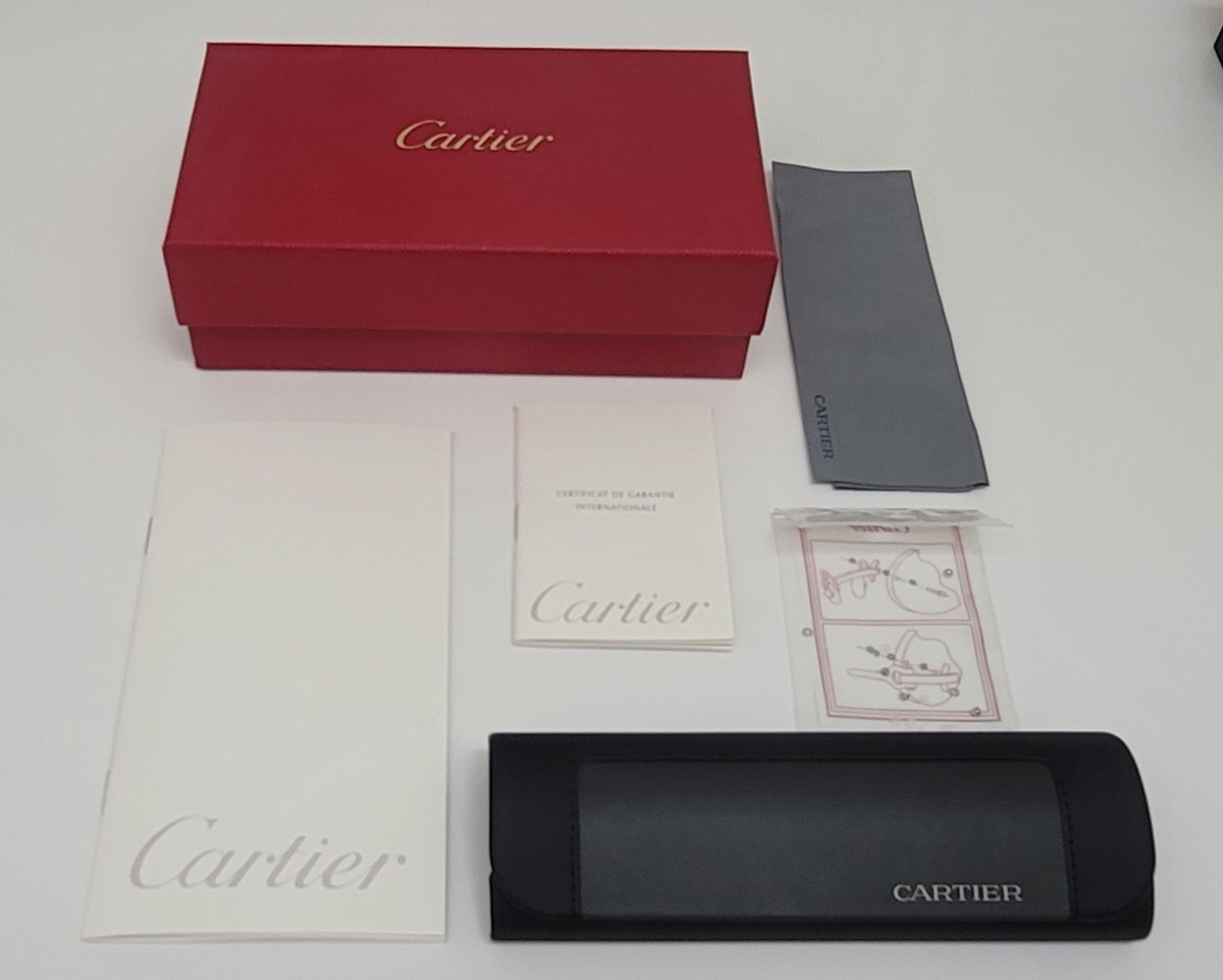 Vs Fake Cartier Cartier Eyeglass Cases AUTHENTIC CARTIER BLACK