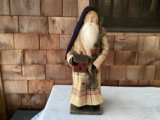 Arnett's Country Store Santa Large 25" Doll/Tree/Red House Signed and Dated