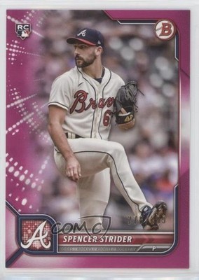 2022 Bowman Fuchsia Border 278/299 Spencer Strider #41 Rookie RC 3pb